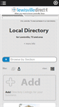 Mobile Screenshot of directory.lewisvilledirect.info